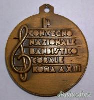 Medaglia fascista O.N.D. strumenti musicali e musicisti – anno 1935 (REGNO D'ITALIA)