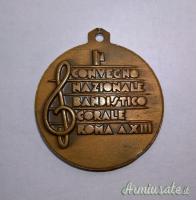 Medaglia fascista O.N.D. strumenti musicali e musicisti – anno 1935 (REGNO D'ITALIA)