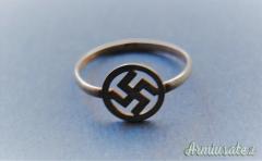 Anello d'epoca nazista patriottico per 