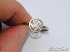 Anello d'epoca nazista patriottico per 