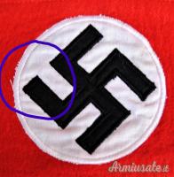 FASCIA DA BRACCIO TEDESCA NAZISTA PER MEMBRI DELLA NSDAP CUCITA IN “TRE PEZZI”