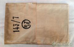 Fascia da braccio tedesca nazista “SANITÄTER” del personale sanitario militare (GERMANIA WW2)