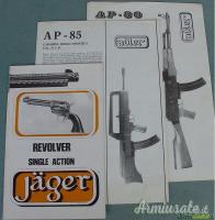 Manuali Armi Jager: AP80, AP85 e Revolver 15 Cad. Spedito.