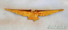 DISTINTIVO/BREVETTO DA PILOTA MILITARE D’AEROPLANO AERONAUTICA R.S.I. MOD. 1944 VERSIONE DA GALA