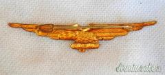 DISTINTIVO/BREVETTO DA PILOTA MILITARE D’AEROPLANO AERONAUTICA R.S.I. MOD. 1944 VERSIONE DA GALA