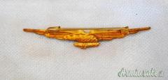 DISTINTIVO/BREVETTO DA PILOTA MILITARE D’AEROPLANO AERONAUTICA R.S.I. MOD. 1944 VERSIONE DA GALA