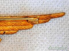 DISTINTIVO/BREVETTO DA PILOTA MILITARE D’AEROPLANO AERONAUTICA R.S.I. MOD. 1944 VERSIONE DA GALA