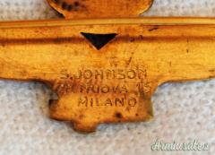 DISTINTIVO/BREVETTO DA PILOTA MILITARE D’AEROPLANO REGIA AERONAUTICA MOD. 1935 “JOHNSON”