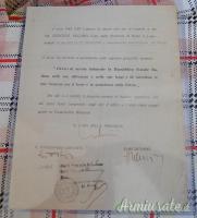 Giuramento intestato di un funzionario fascista alla Repubblica Sociale Italiana documento 1944