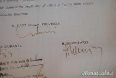 Giuramento intestato di un funzionario fascista alla Repubblica Sociale Italiana documento 1944