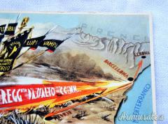 Rarissima cartolina commemorativa 2' Reg.to d'Assalto CC.NN. 