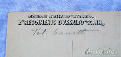 Rarissima cartolina commemorativa 2' Reg.to d'Assalto CC.NN. 
