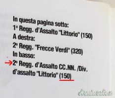 Rarissima cartolina commemorativa 2' Reg.to d'Assalto CC.NN. 