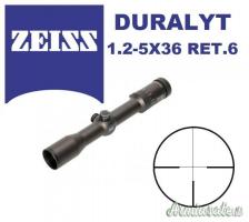 ZEISS DURALYT 1.2-5X36 RET.6 - TUBO 30MM