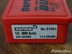 10 mm AUTO Norma 200 grains 13.0 Grams No.61001 100 Palle Colt Delta Elite Glock Ricarica BenTen