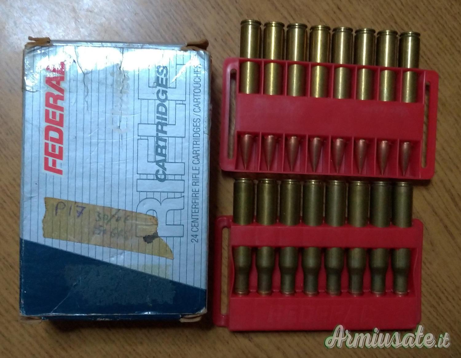 30-06 150 grs MFS Ex Ordinanza P17 M1917 Springfield Garand Winchester Remington Eddystone Pattern 30-06 150 grs MFS Ex Ordinanza P17 M1917 Springfield Garand Winchester Remington Eddystone Pattern