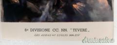 Cartolina fascista “6^ DIV.NE CC.NN. TEVERE” – illustratore Tafuri – Molto Rara (REGNO D'ITALIA)
