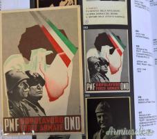 Cartolina fascista PNF OND Dopolavoro FF.AA. Duce Benito Mussolini e Re V.E. III (REGNO D'ITALIA) Cartolina fascista PNF OND Dopolavoro FF.AA. Duce Benito Mussolini e Re V.E. III (REGNO D'ITALIA)