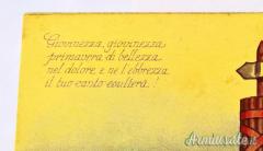 Cartolina fascista “Primo Fascismo” anni venti con fascio repubblicano “giovinezza” (REGNO D'ITALIA)