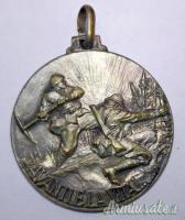 Fascismo - Medaglia fascista “SCUOLA GENIO PIONIERI” R.E.I. - marcata (REGNO D'ITALIA)