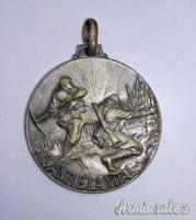 Fascismo - Medaglia fascista “SCUOLA GENIO PIONIERI” R.E.I. - marcata (REGNO D'ITALIA)