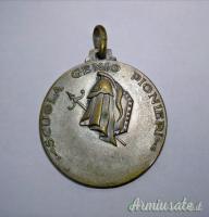 Fascismo - Medaglia fascista “SCUOLA GENIO PIONIERI” R.E.I. - marcata (REGNO D'ITALIA)