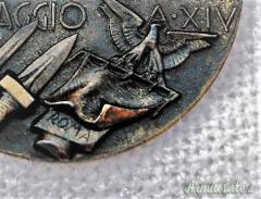 MEDAGLIA FASCISTA DI PROPAGANDA E PER REDUCI IN A.O. DI TIPO “A” - PERIZIA (REGNO D'ITALIA)