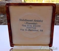 Fascismo - Grosso medaglione fascista “non portativo” in Argento 800 con scatola (REGNO D'ITALIA)
