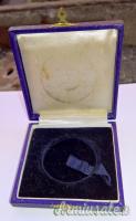 Medaglia fascista della Provincia di Roma marcata in Argento con scatola - anni '30 (REGNO D'ITALIA)