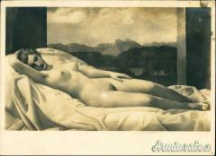 Cartolina tedesca “Nudo Erotico” di R. Klein e TERZO REICH – Monaco 1937 (GERMANIA WW2)
