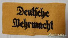 Fascia nazista da braccio originale tedesca per DEUTSCHE WEHRMACHT (GERMANIA WW2)