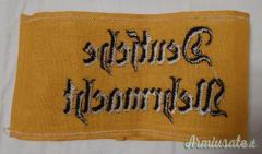 Fascia nazista da braccio originale tedesca per DEUTSCHE WEHRMACHT (GERMANIA WW2)
