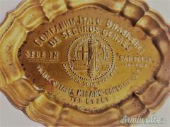 BELLISSIMO POSACENERE D'EPOCA ITALO-BRASILIANO CON FASCIO LITTORIO (REGNO D’ITALIA)