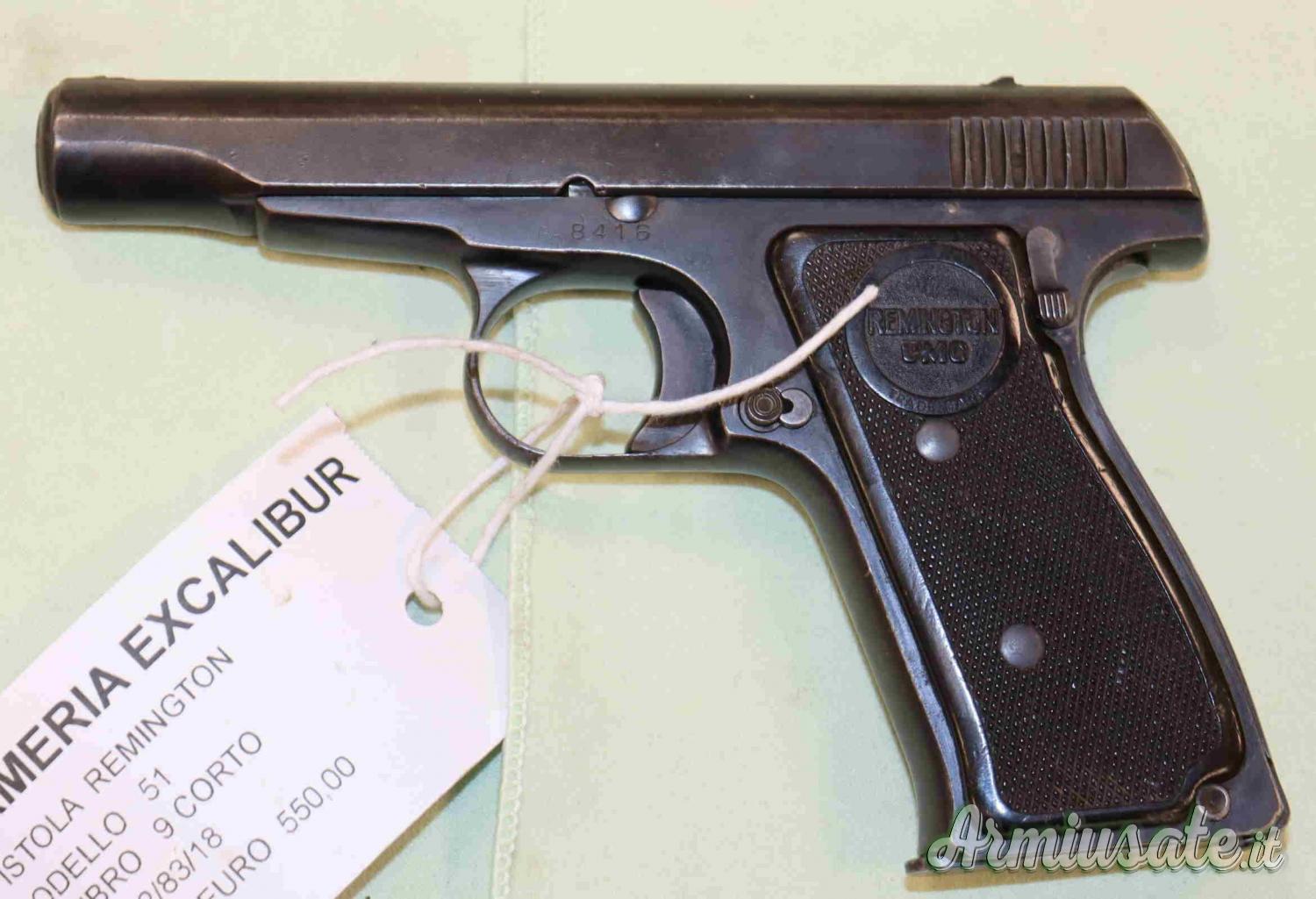 Pistola Remington Mod.51 Cal. 9x17 Pistola Remington Mod.51 Cal. 9x17