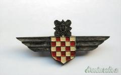 Estremamente raro decorazione da petto o brevetto da pilota militare di aerei USTASCIA (CROAZIA WW2)