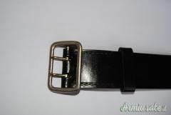 Cinturone tedesco nazista per Ufficiale WAFFEN SS con fibbia e cuoio marcati (GERMANIA WW2)