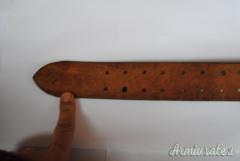 Cinturone tedesco nazista per Ufficiale WAFFEN SS con fibbia e cuoio marcati (GERMANIA WW2)