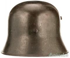 Elmo tedesco nazista M.17 bidecal HEER-Wehrmacht con Expertise H. WEITZE (GERMANIA WW2)
