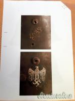 Elmo tedesco nazista M.17 bidecal HEER-Wehrmacht con Expertise H. WEITZE (GERMANIA WW2)