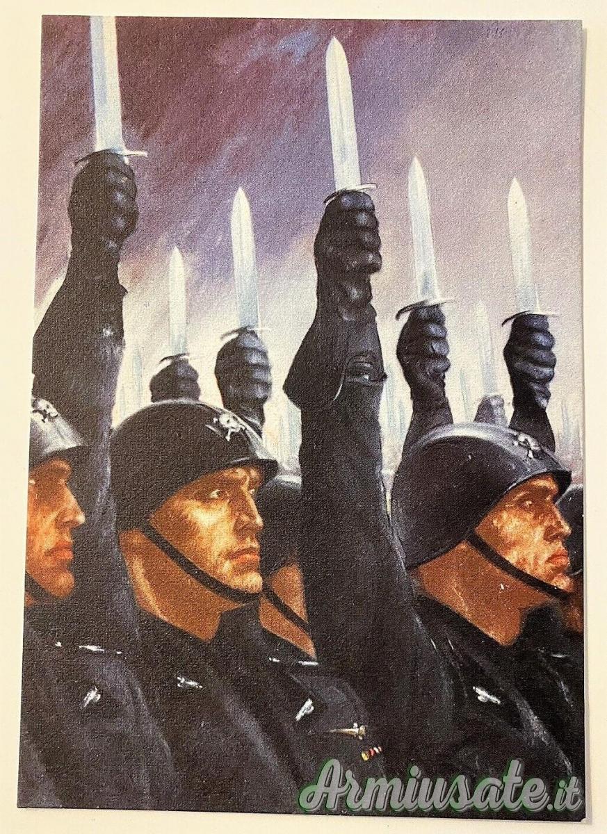 ESTREMAMENTE RARA CARTOLINA “NON VIAGGIATA” DEI “MOSCHETTIERI DEL DUCE - GUARDIA DEL CORPO” ESTREMAMENTE RARA CARTOLINA “NON VIAGGIATA” DEI “MOSCHETTIERI DEL DUCE - GUARDIA DEL CORPO”