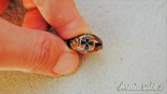 Anello d’epoca “II° Reich” realizzato da soldato tedesco “Trench Art” (GERMANIA E PRUSSIA WW1)
