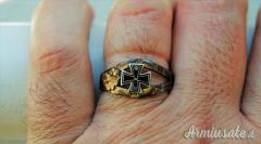 Anello d’epoca “II° Reich” realizzato da soldato tedesco “Trench Art” (GERMANIA E PRUSSIA WW1)