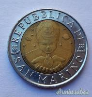 Moneta 500 LIRE Repubblica di San Marino “HEGEL” conio 1996 (REPUBBLICA SAN MARINO)