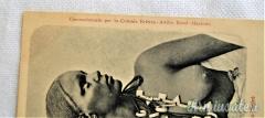 CARTOLINA D'EPOCA FASCISTA IN A.O.I. CHE RITRAE UNA DONNA ERITREA DELLO SCIRÈ A “SENO NUDO”