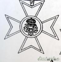 Croce fascista per 16 anni d'anzianità di servizio nel R.E.I. in Argento - anni ’30 (REGNO D'ITALIA)