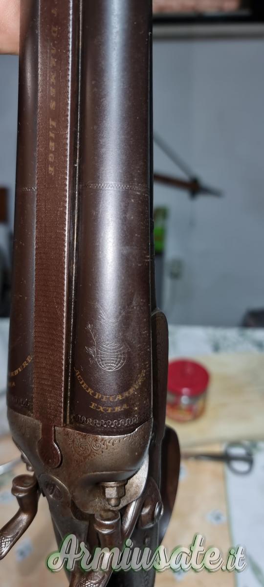 Doppietta cal.12 marca LANCELOT FABRICANT D'ARME LIEGE cani esterni Doppietta cal.12 marca LANCELOT FABRICANT D'ARME LIEGE cani esterni