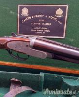Doppietta Purdey cal 12 canne 71 side lock completa di valigetta condizioni perfette