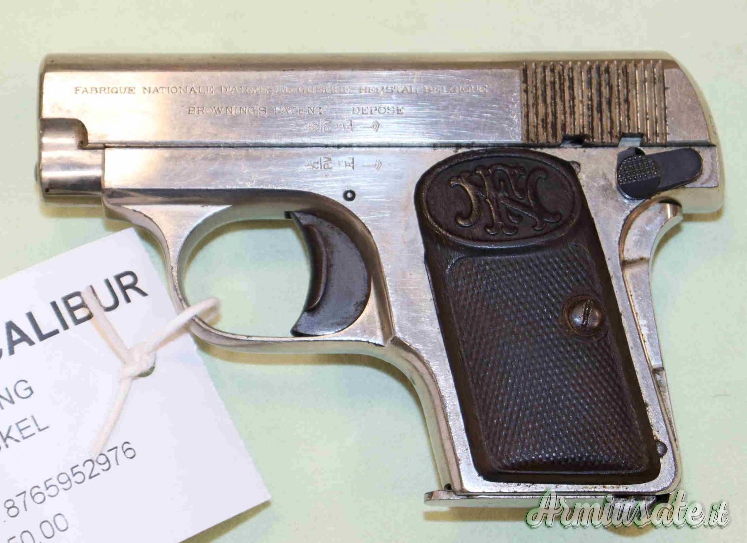 Pistola FN Browning 1906 Nickel 6,35 Pistola FN Browning 1906 Nickel 6,35