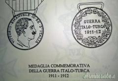 Medaglia commemorativa Guerra Italo-Turca 1911-12” in Argento conio Regia Zecca (REGNO D'ITALIA)