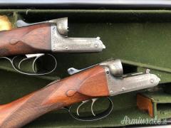 Coppia William Evans Box lock cal 12 canne 70 entrambe matricole consecutive e cassetta